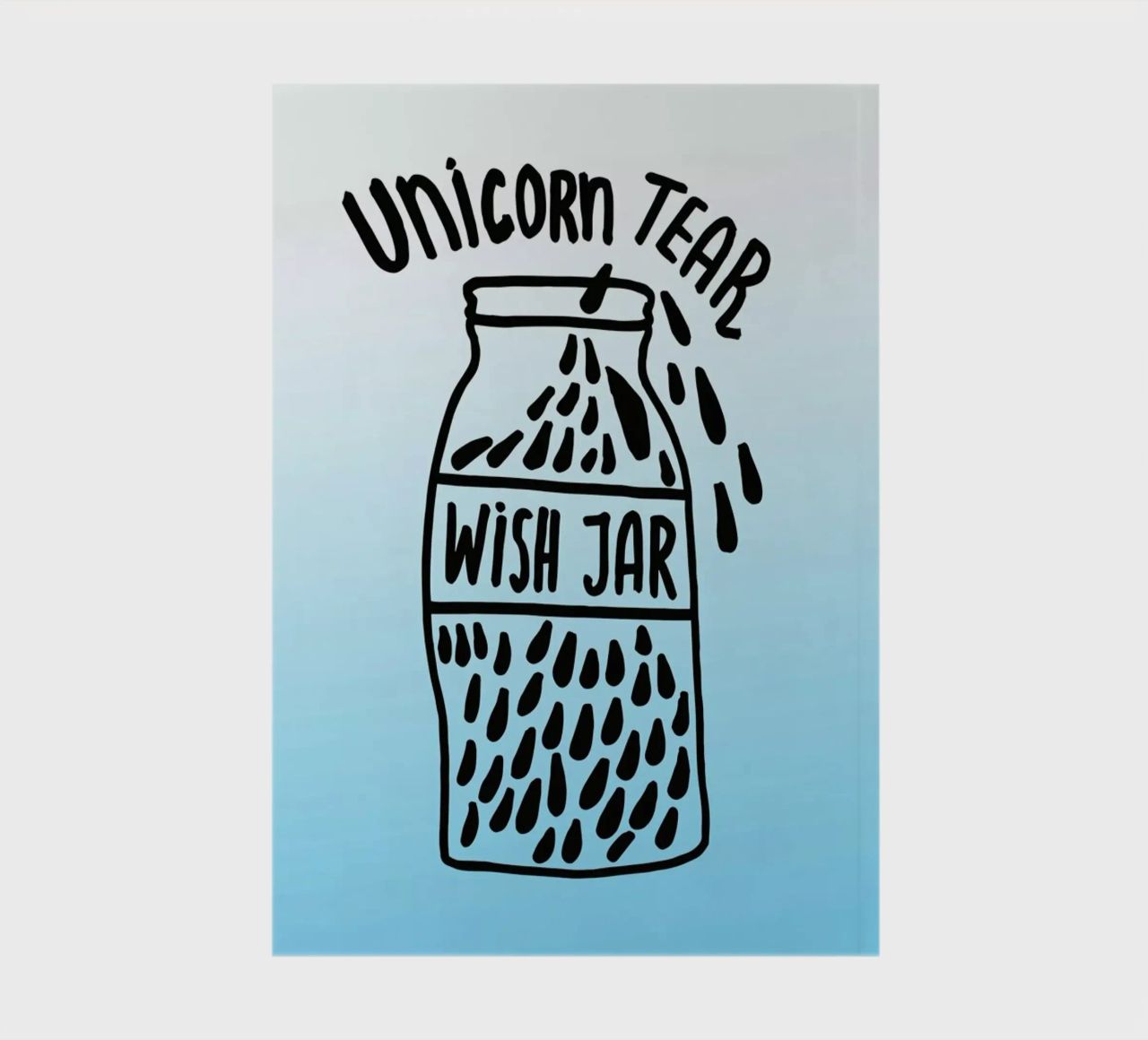 Unicorn Tear Wish notebook by Vasare Nar