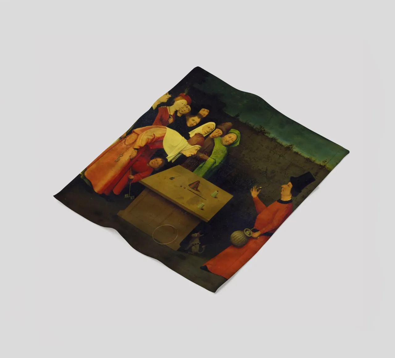 Hieronymus Bosch - Il prestigiatore coperta in pile da ARTOTHEK
