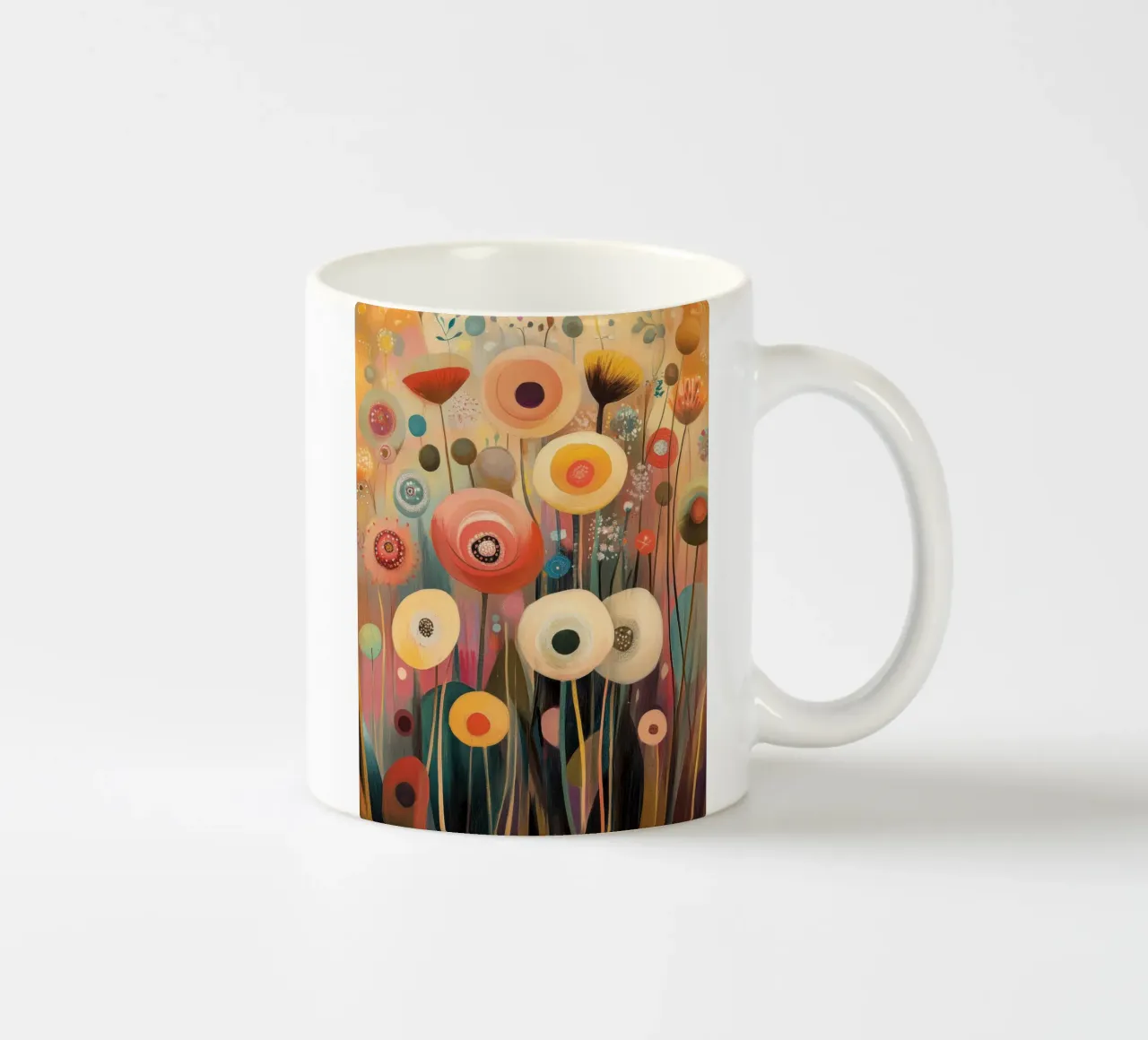 Fiori astratti tazza in ceramica da Imagine
