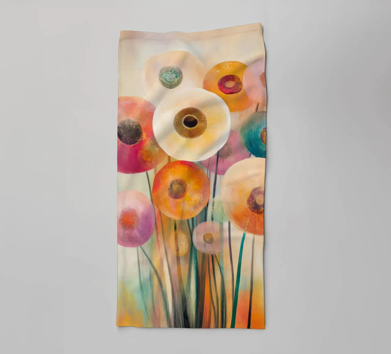 Flores abstractas toalla de baño de Imagine
