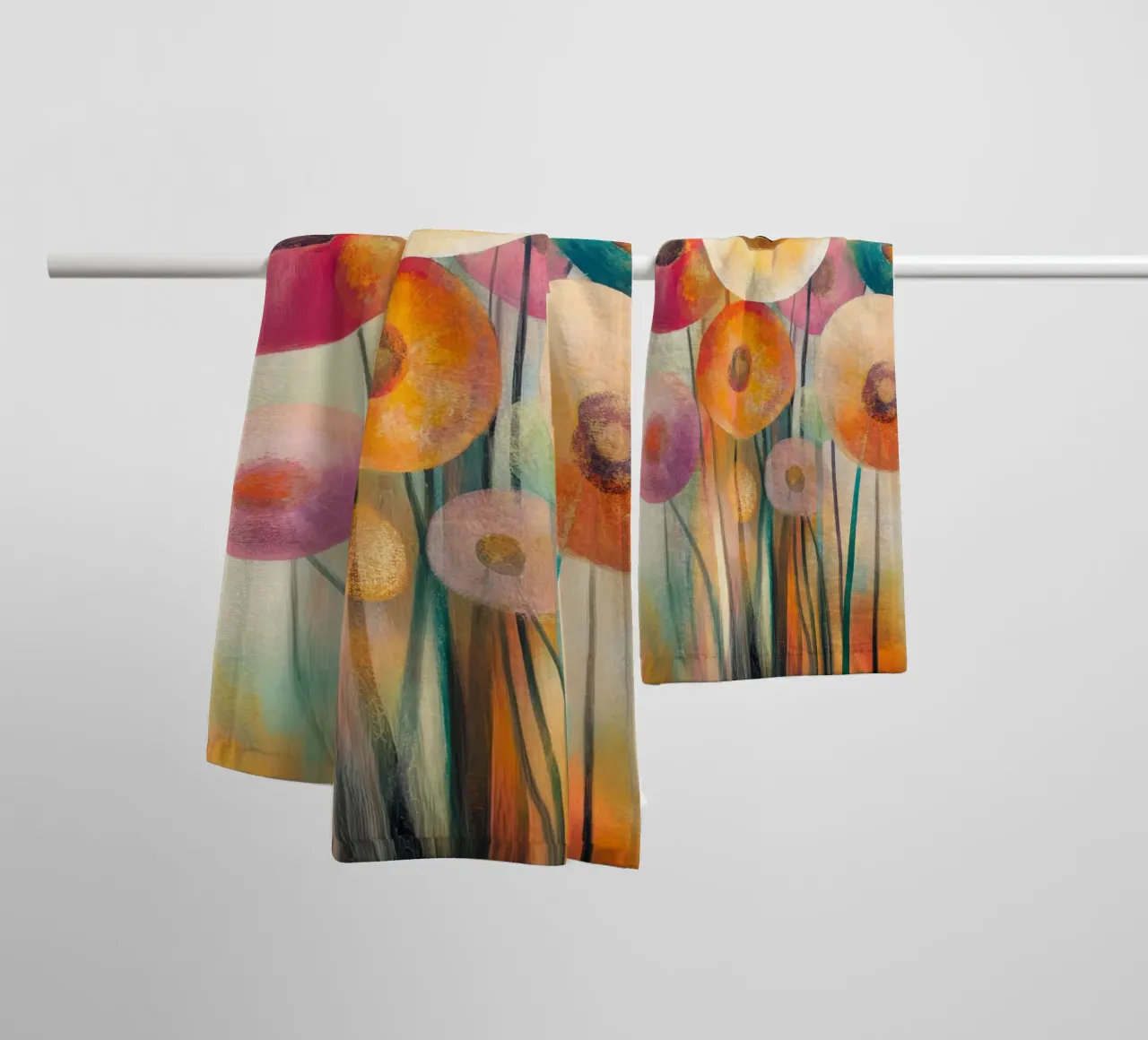 Flores abstractas toalla de baño de Imagine