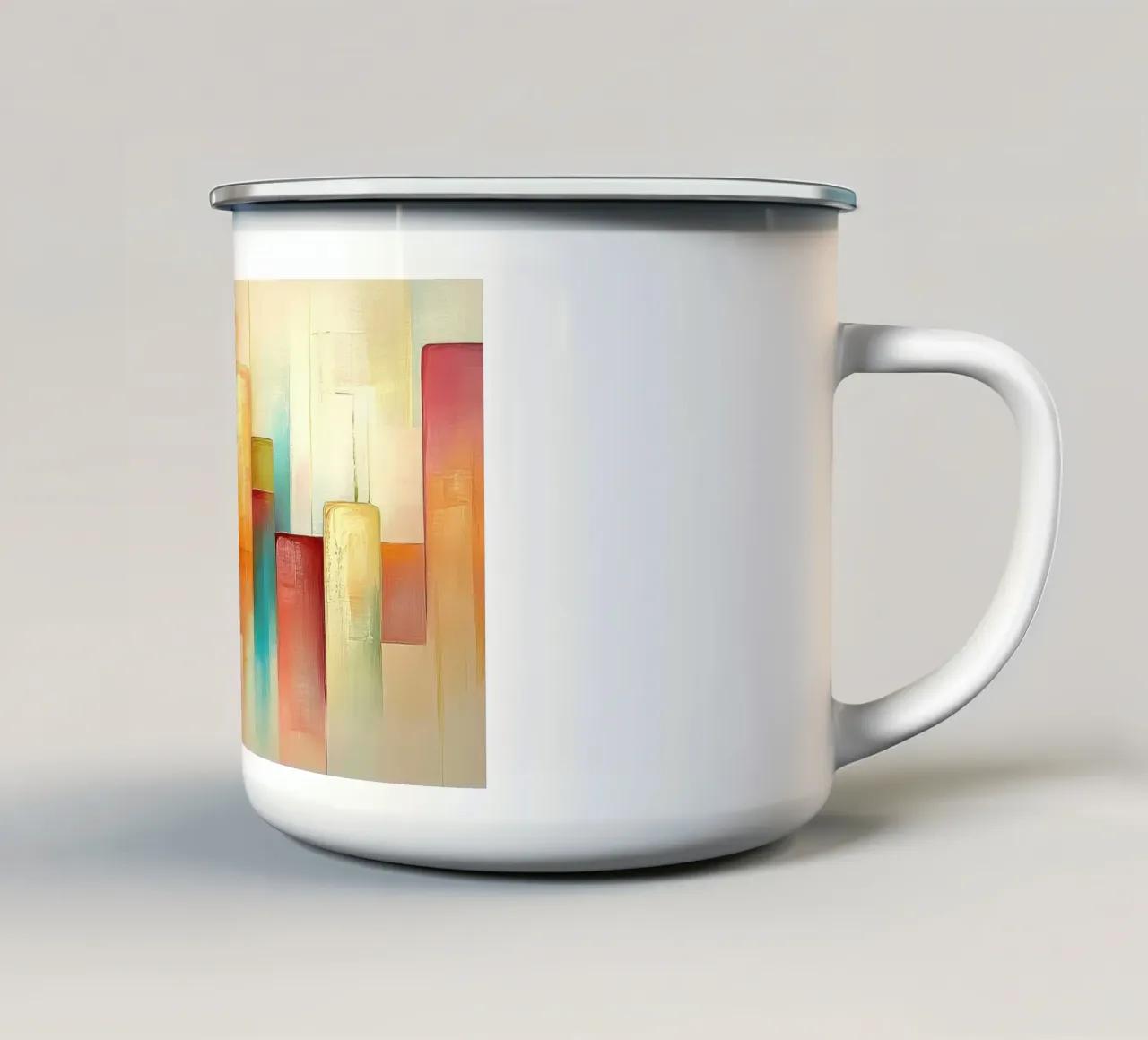 Astratto Arancione e blu tazza in smalto da Imagine