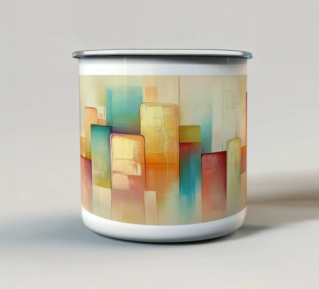 Astratto Arancione e blu tazza in smalto da Imagine