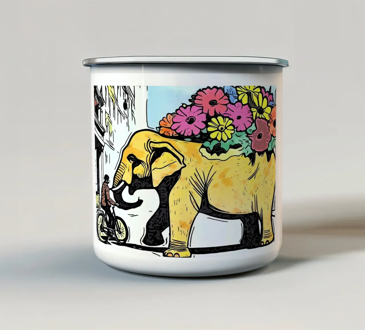 Animali Pop Art #20 tazza in smalto da ZAMART - PopArt