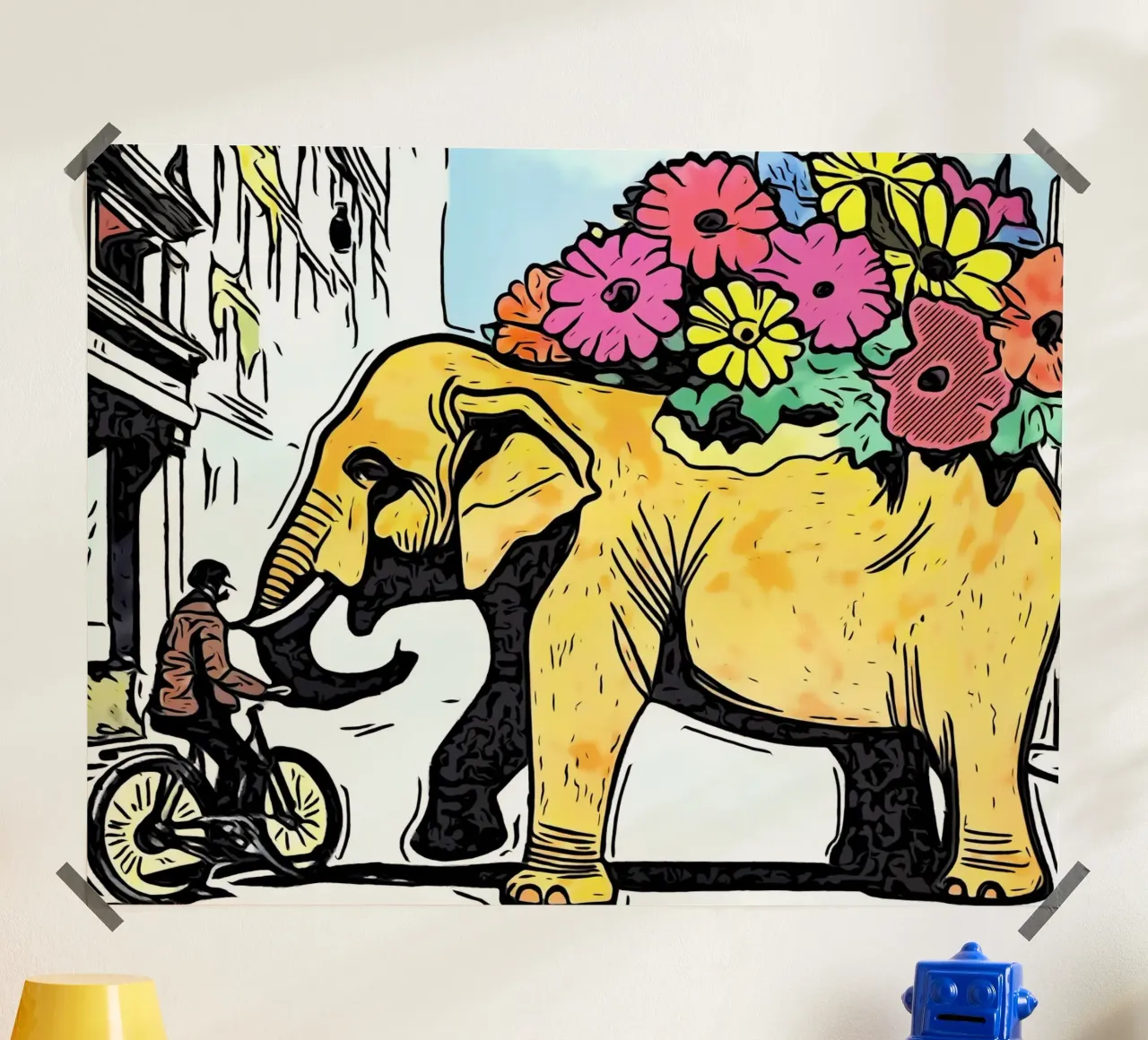 Pop Art Animals #20 poster with aluminum frame by ZAMART - PopArt