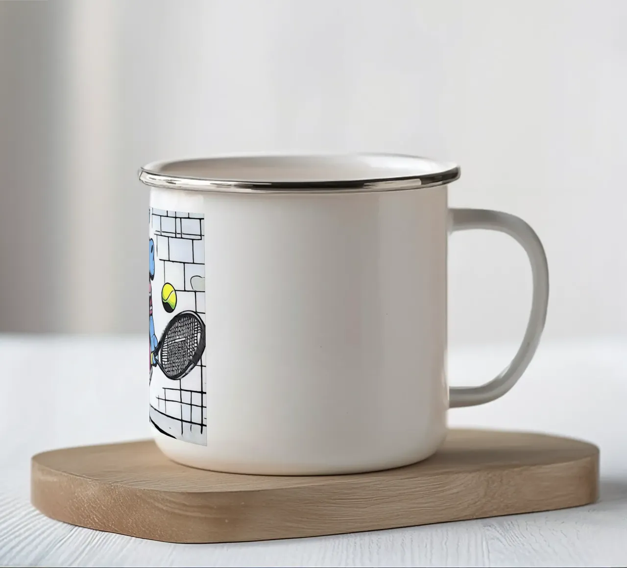 Animali Pop Art #21 tazza in smalto da ZAMART - PopArt