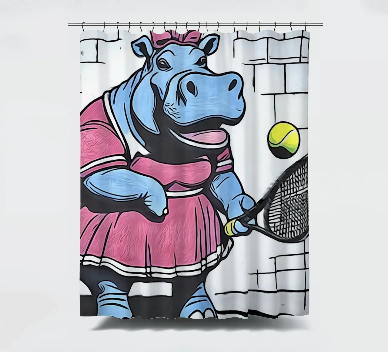 Pop Art Animals #21 shower curtain by ZAMART - PopArt