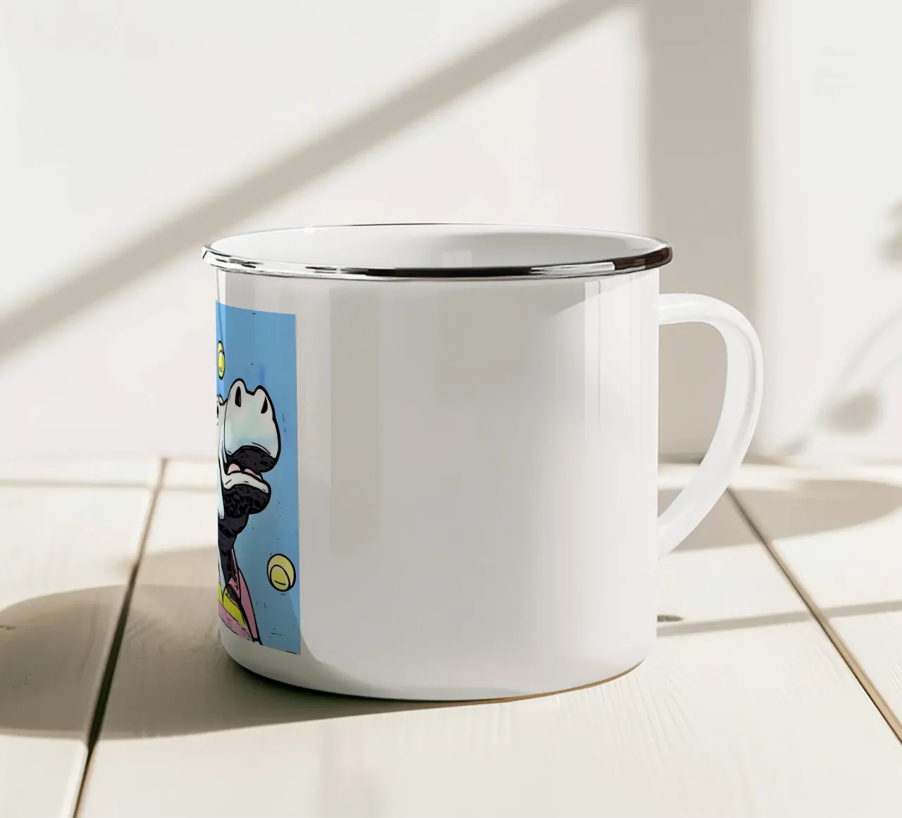 Animali Pop Art #22 tazza in smalto da ZAMART - PopArt