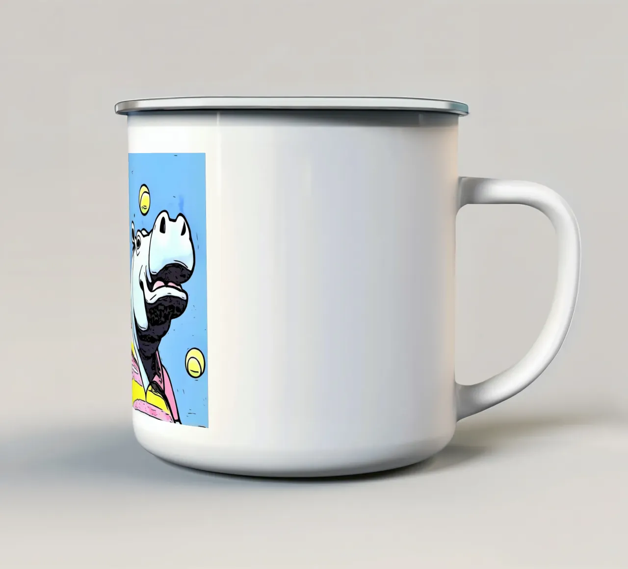 Animali Pop Art #22 tazza in smalto da ZAMART - PopArt