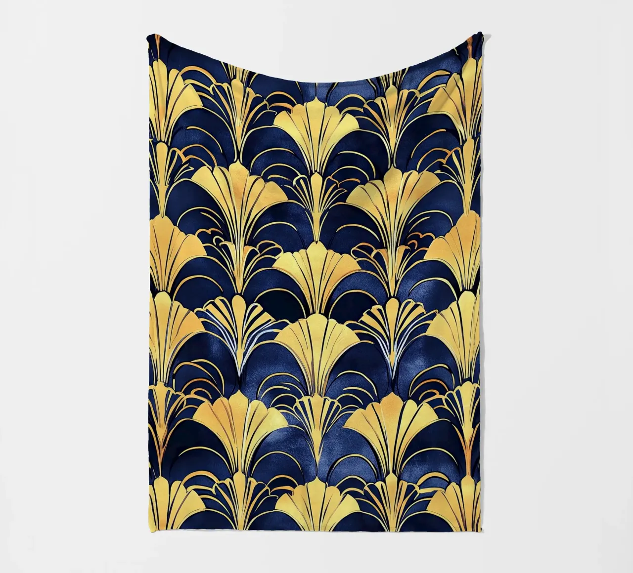 Art Deco "Glints of Glamour" coperta in pile da Golden Era