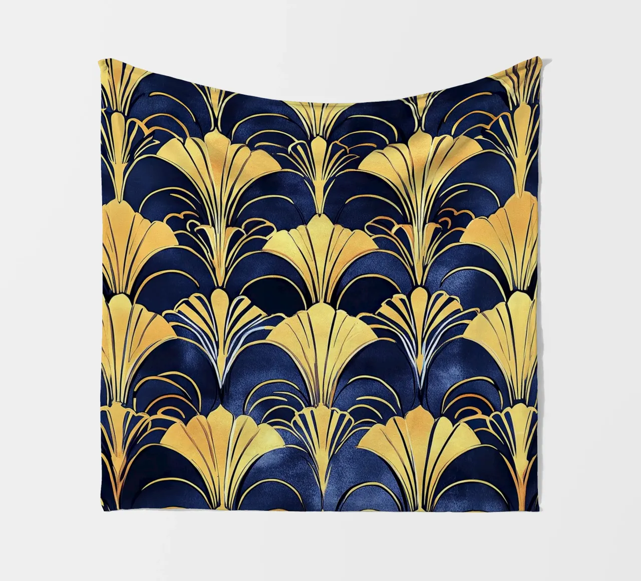 Art Deco "Glints of Glamour" coperta in pile da Golden Era