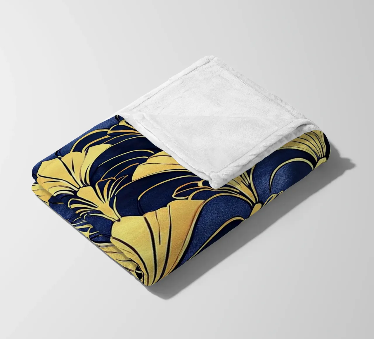 Art Deco "Glints of Glamour" coperta in pile da Golden Era