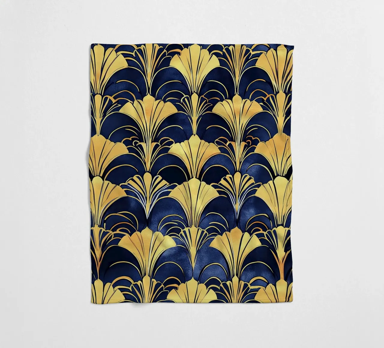 Art Deco "Glints of Glamour" coperta in pile da Golden Era