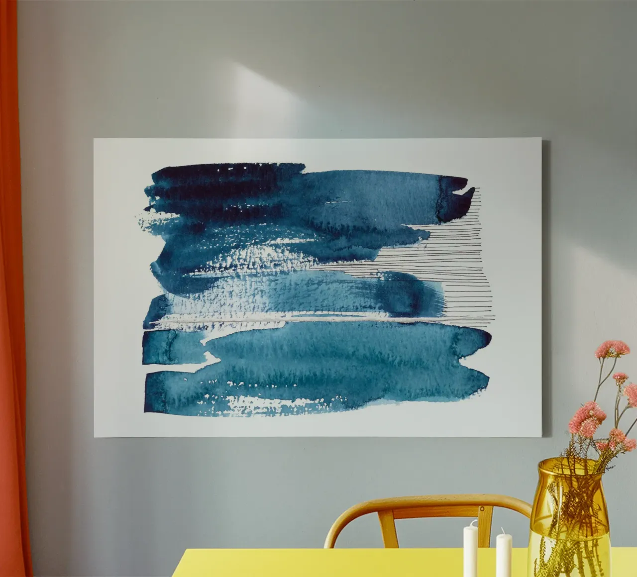 Alina Buffiere - Abstractober - Aus der Reihe canvas with Floater frame by The Artcircle
