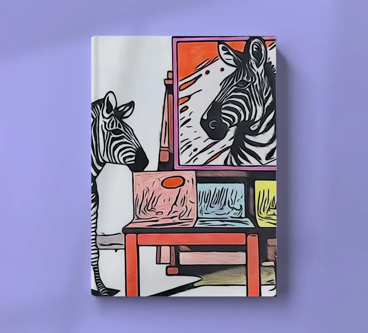 Pop Art Animals #23 notebook by ZAMART - PopArt