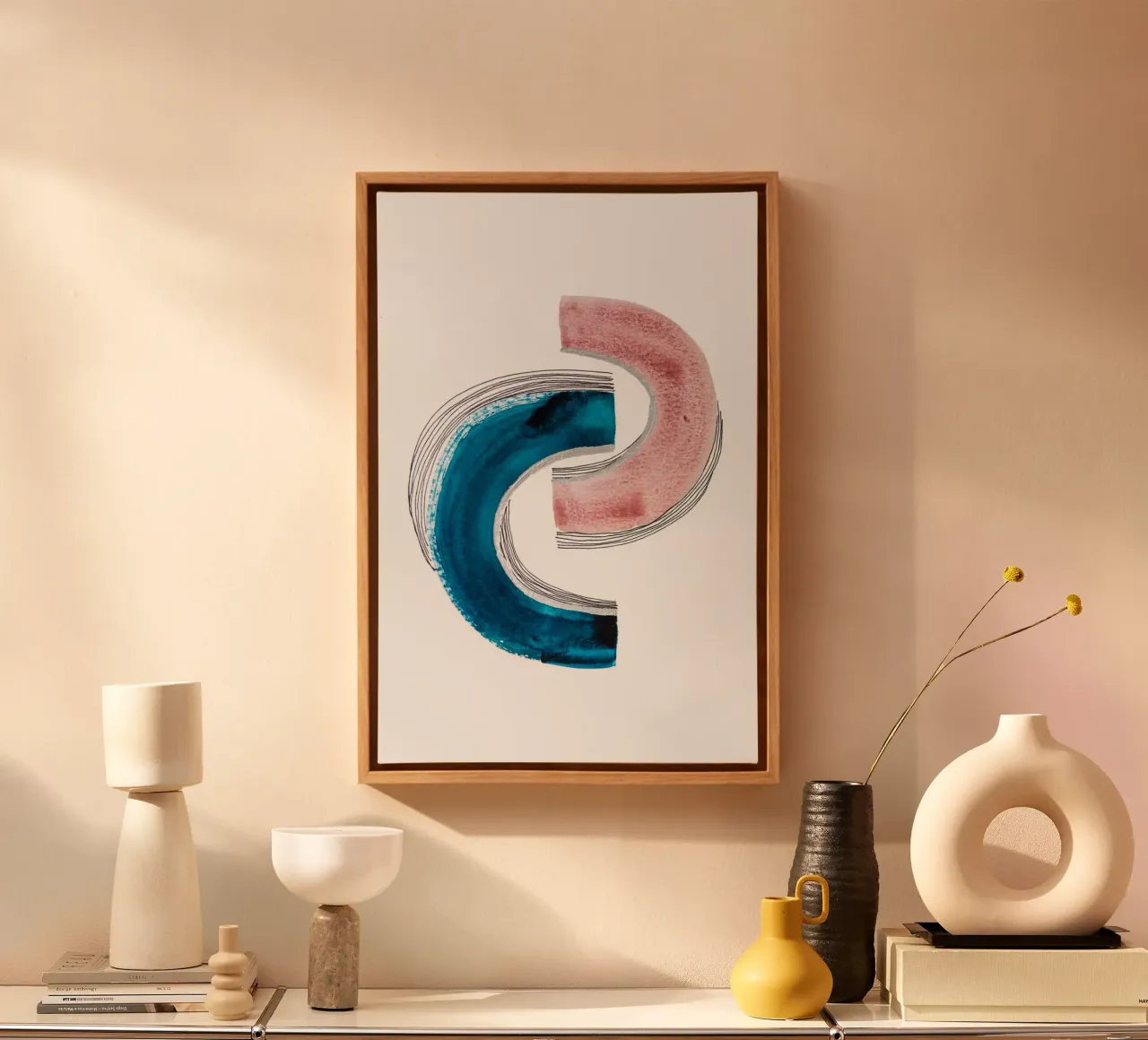 Alina Buffiere - Abstractober - Die Ergänzung canvas van The Artcircle