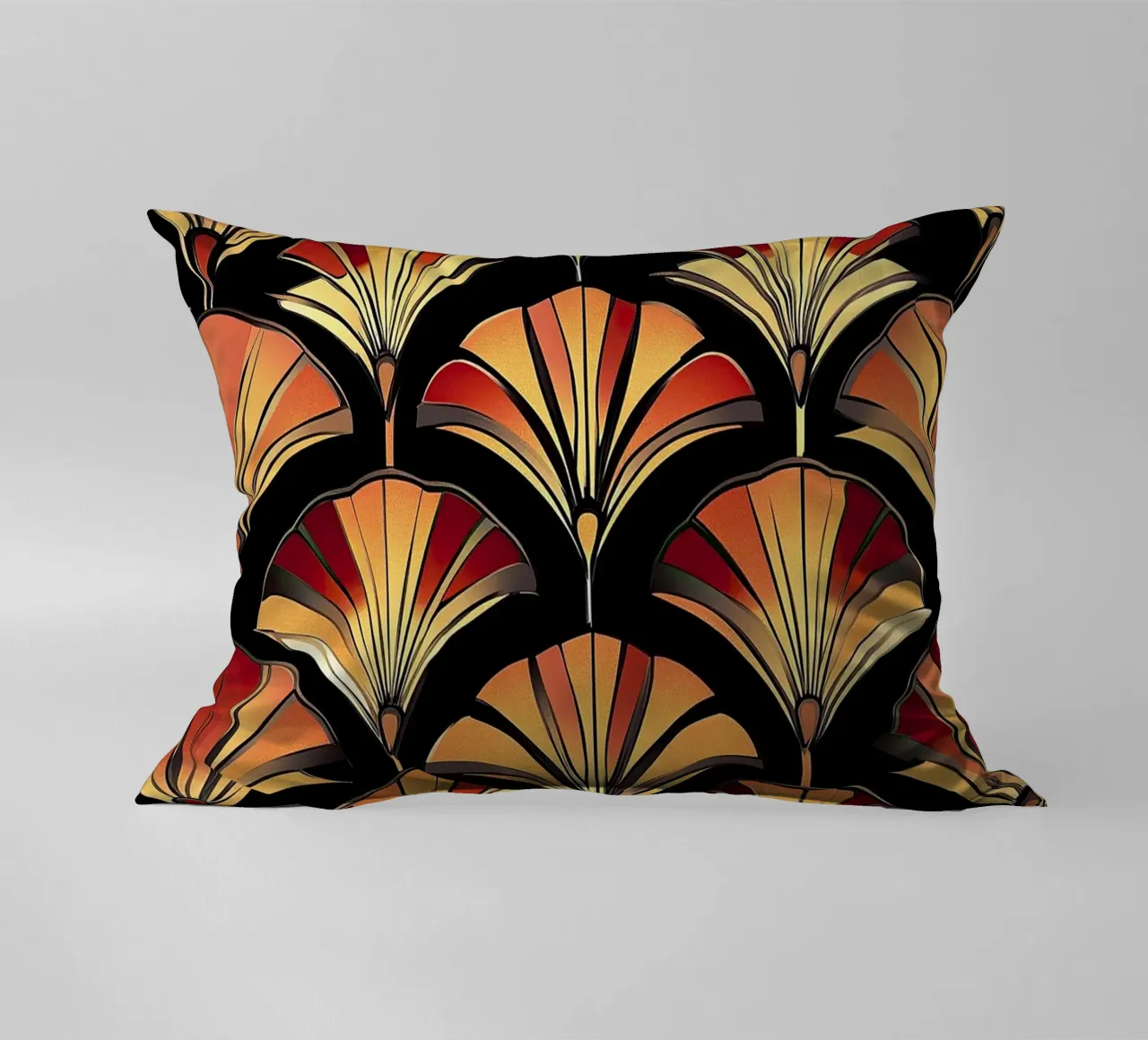 Art Deco "Gleaming Horizons" cuscino da Golden Era