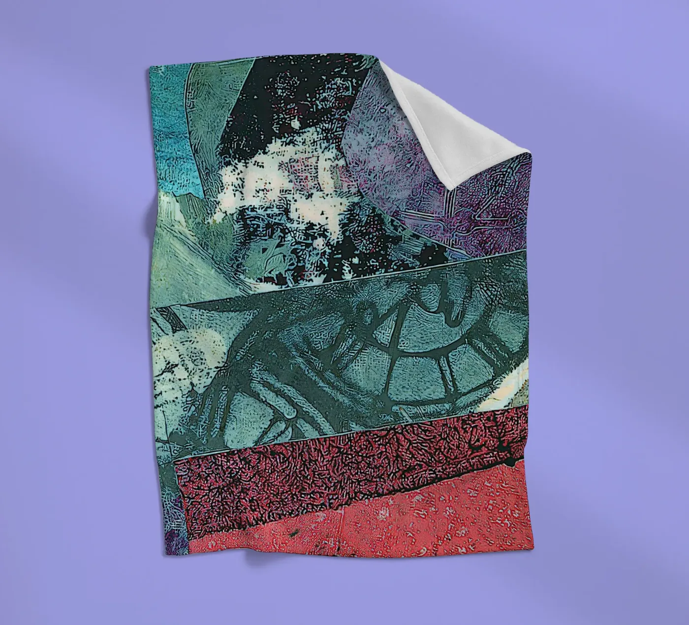 Night Train fleece blanket by Edenart