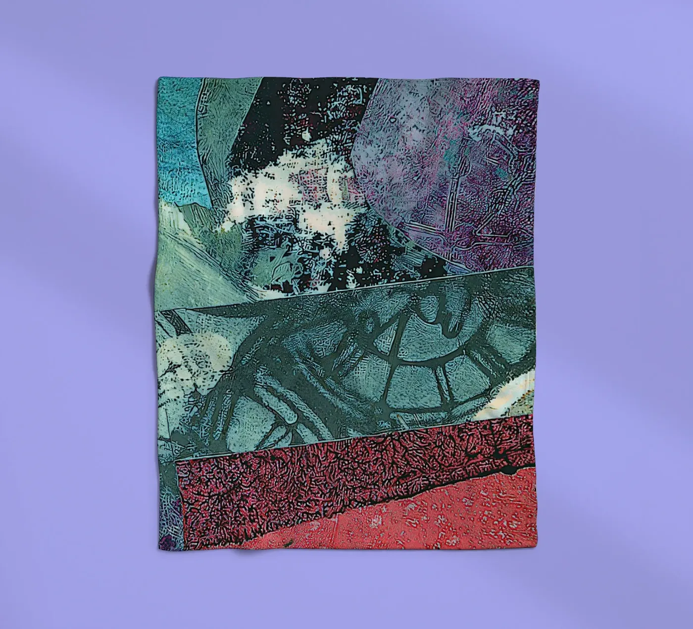 Night Train fleece blanket by Edenart