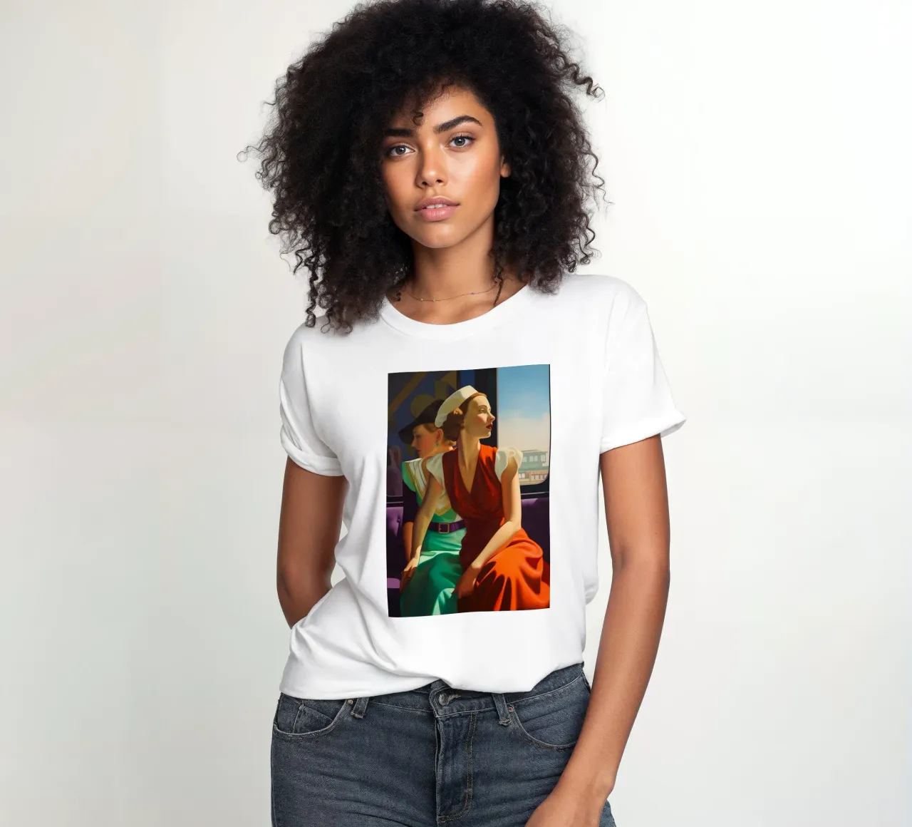 Amore e amicizia t-shirt da donna da Carinaprint