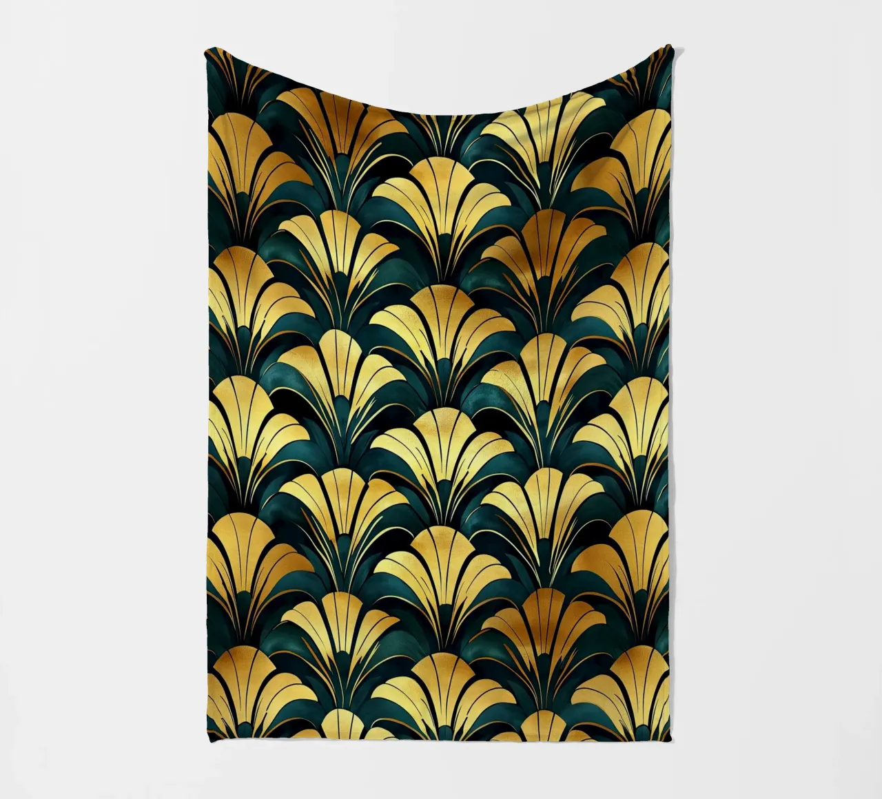 Art Deco "Golden Paradigm" coperta in pile da Golden Era
