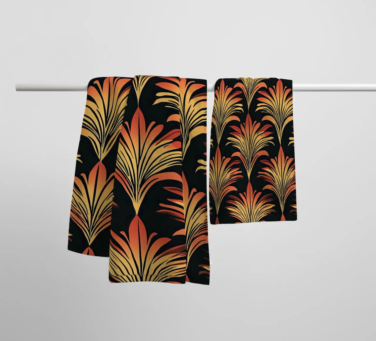 Art Deco "Reflections of Elegance" asciugamano da bagno da Golden Era