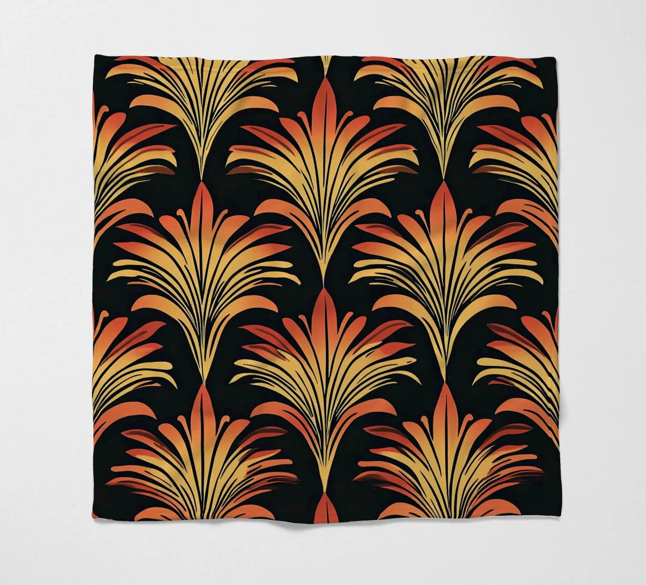 Art Deco "Reflections of Elegance" coperta in pile da Golden Era