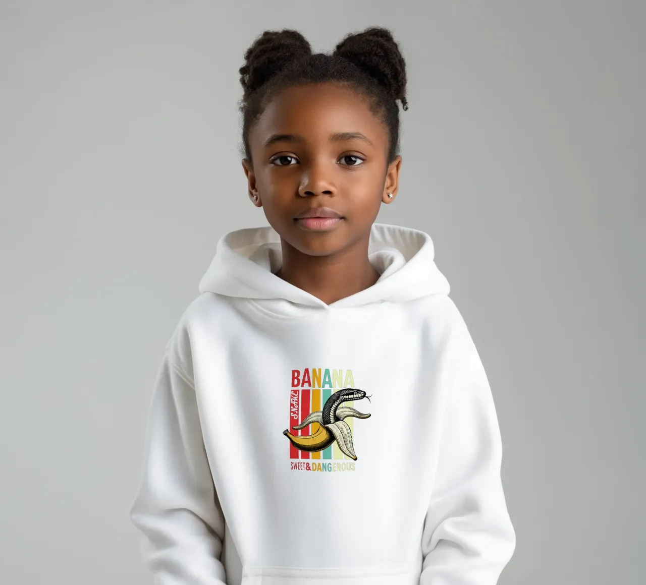 Serpente banana felpa bambino con cappuccio da Gunawan Rb