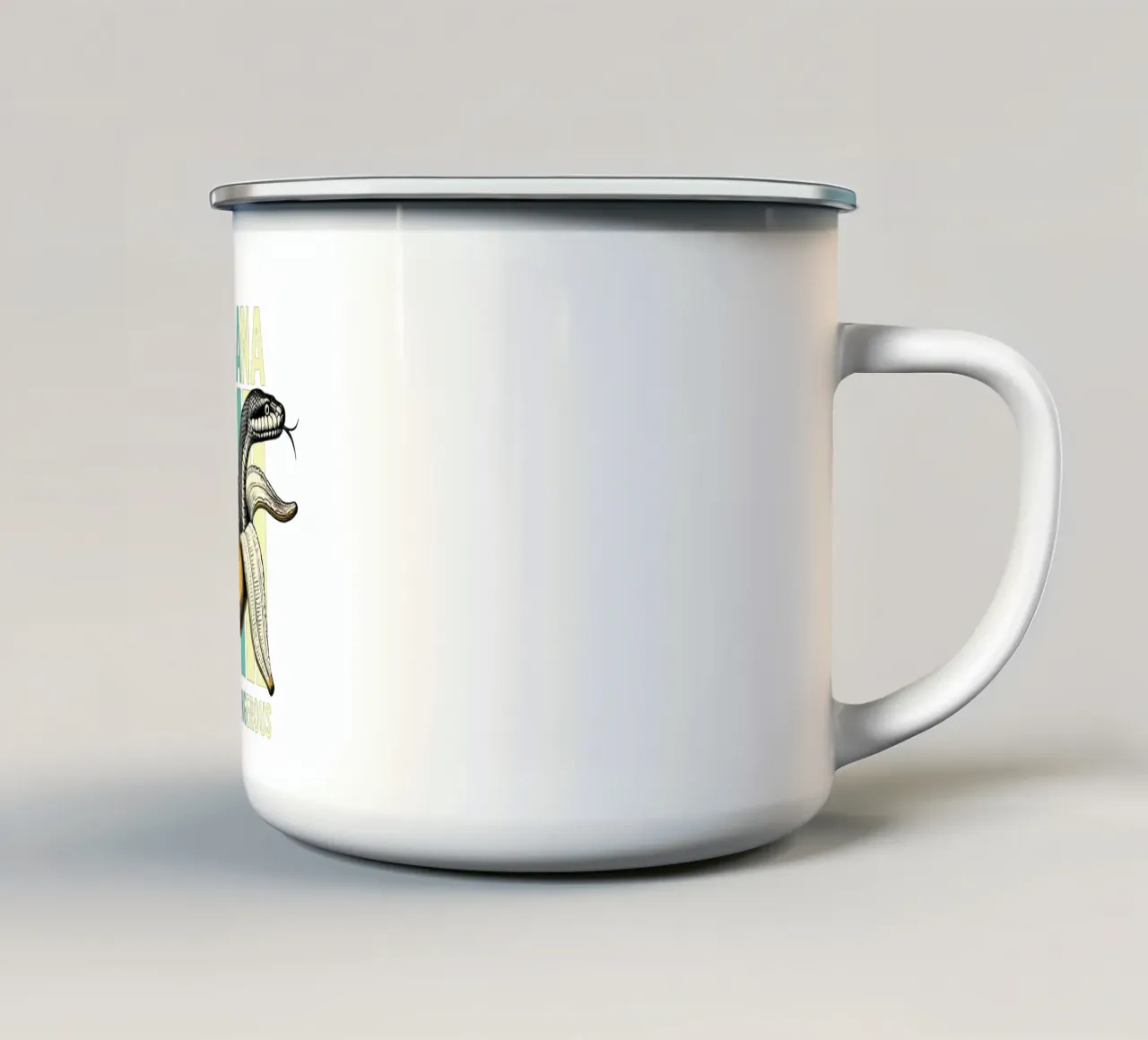 Serpente banana tazza in smalto da Gunawan Rb