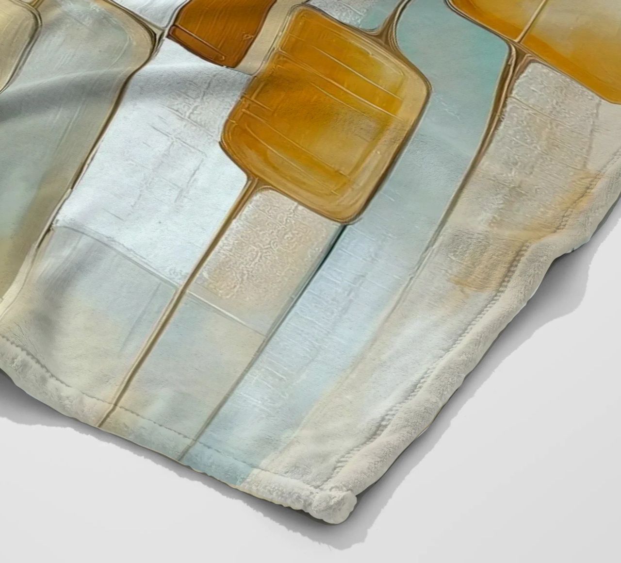 Forme astratte Boho coperta in pile da Imagine