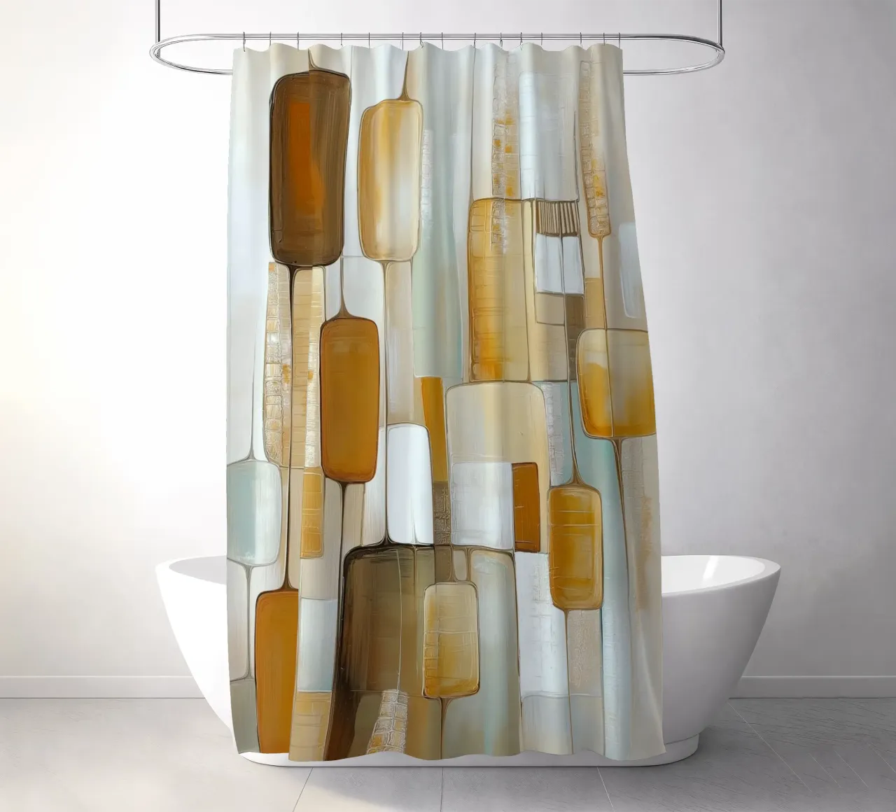 Forme astratte Boho tenda da doccia da Imagine