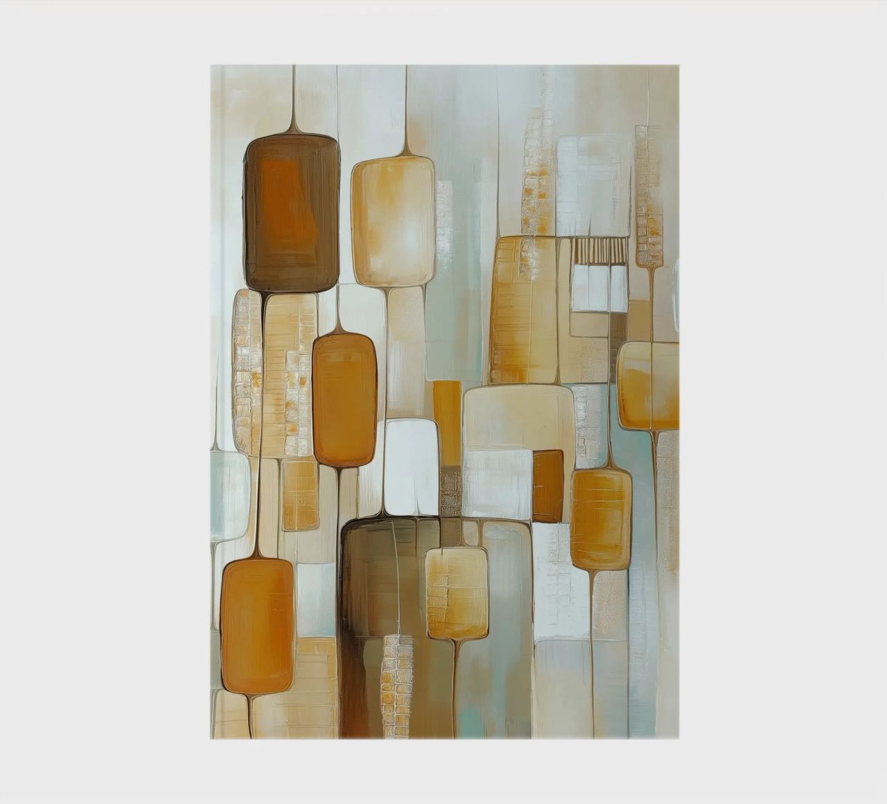 Abstract Boho shapes notebook by Imagine
