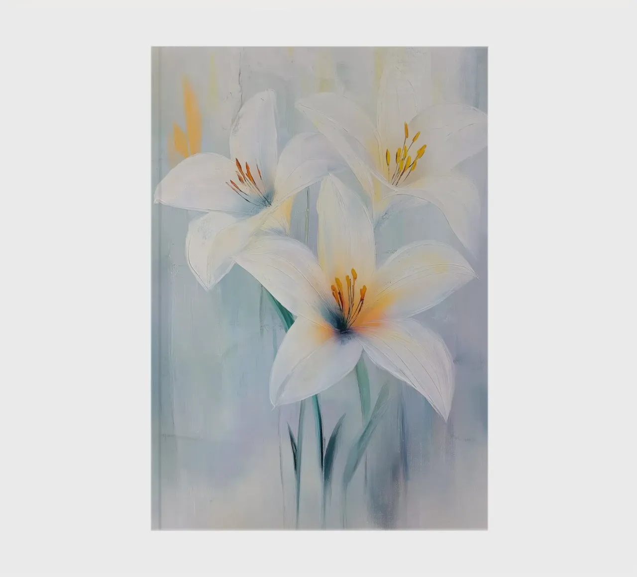 White flowers notebook by Imagine