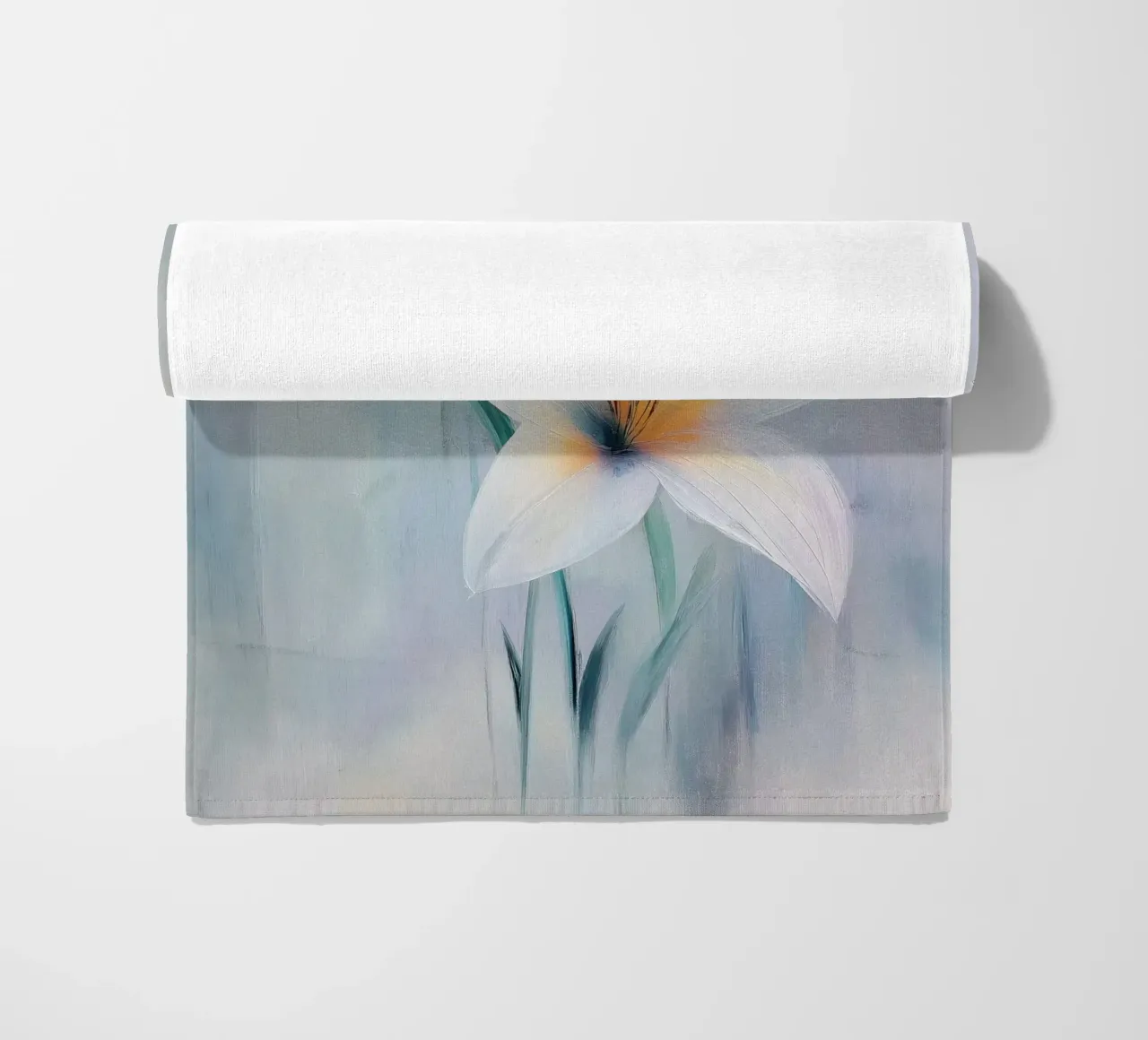Fiori bianchi telo mare da Imagine