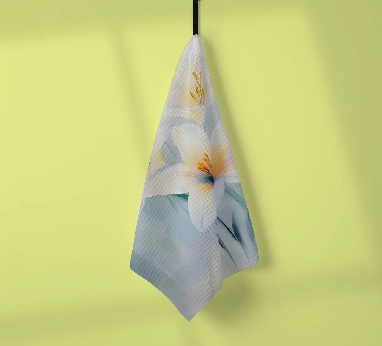 Fiori bianchi canovaccio da cucina da Imagine