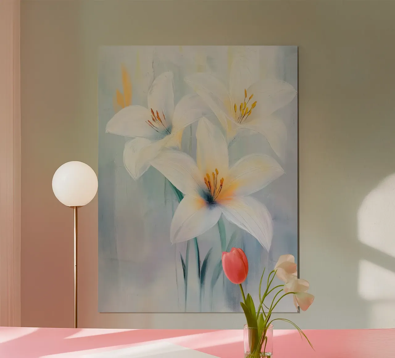 Fiori bianchi poster da Imagine