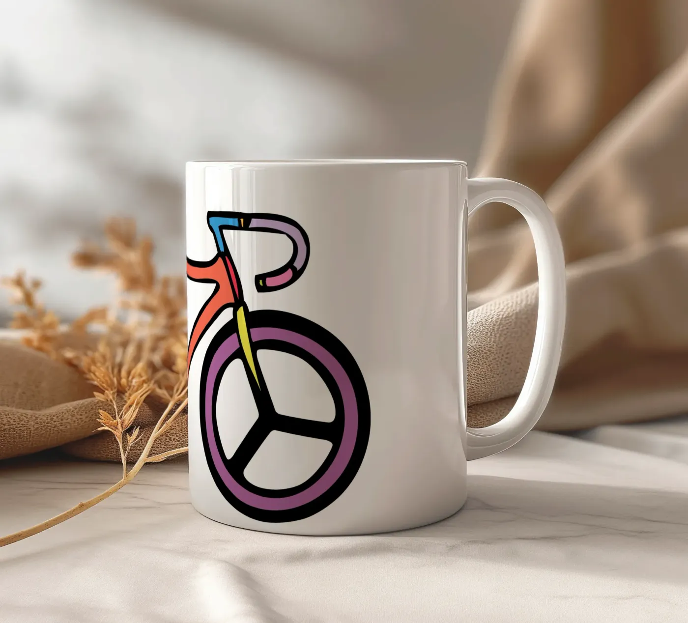 Let's Go ceramic mug by Ninhol