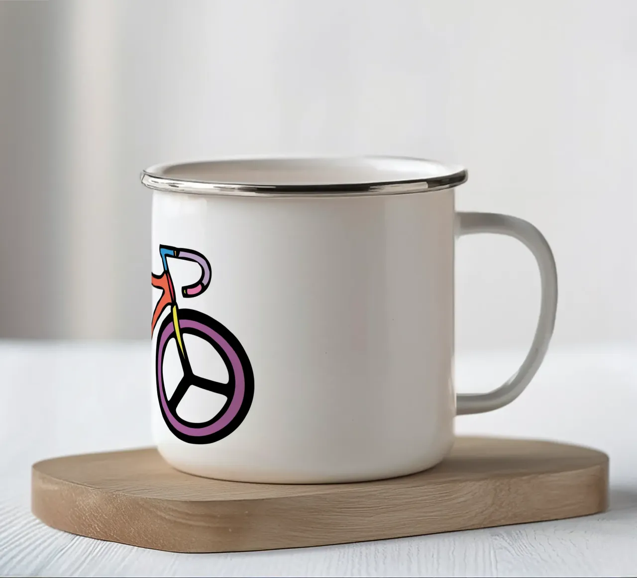 Let's Go mug en émail de Ninhol
