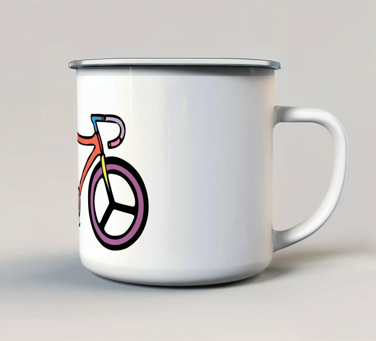 Let's Go mug en émail de Ninhol