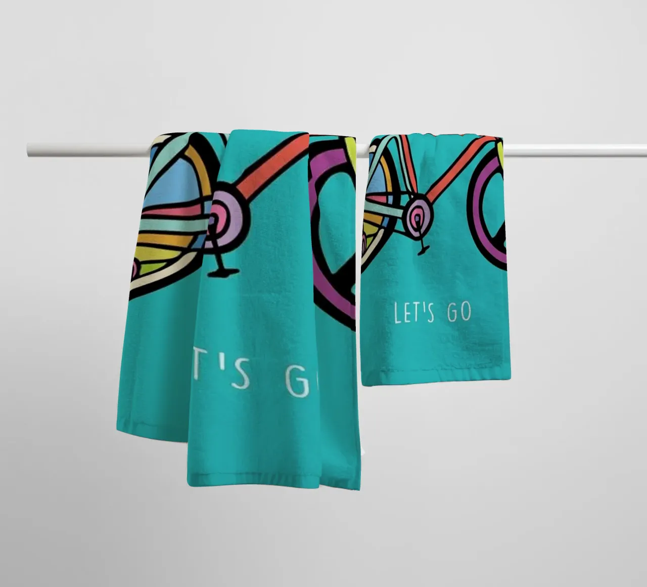 Let's Go towel by Ninhol