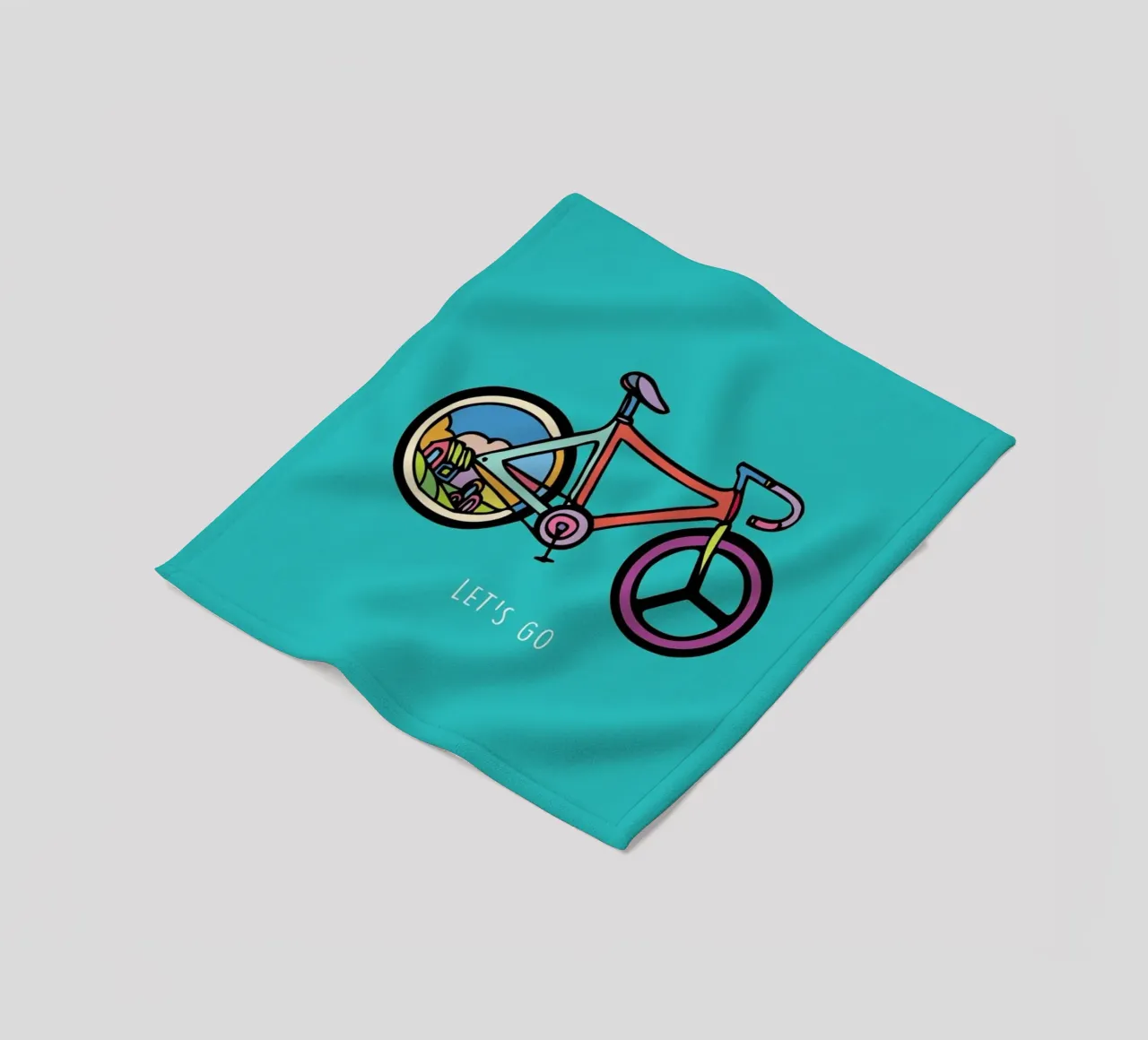 Let's Go fleece blanket by Ninhol