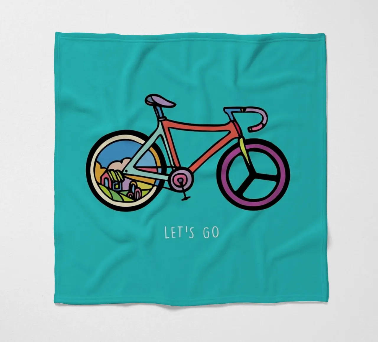 Let's Go fleece blanket by Ninhol