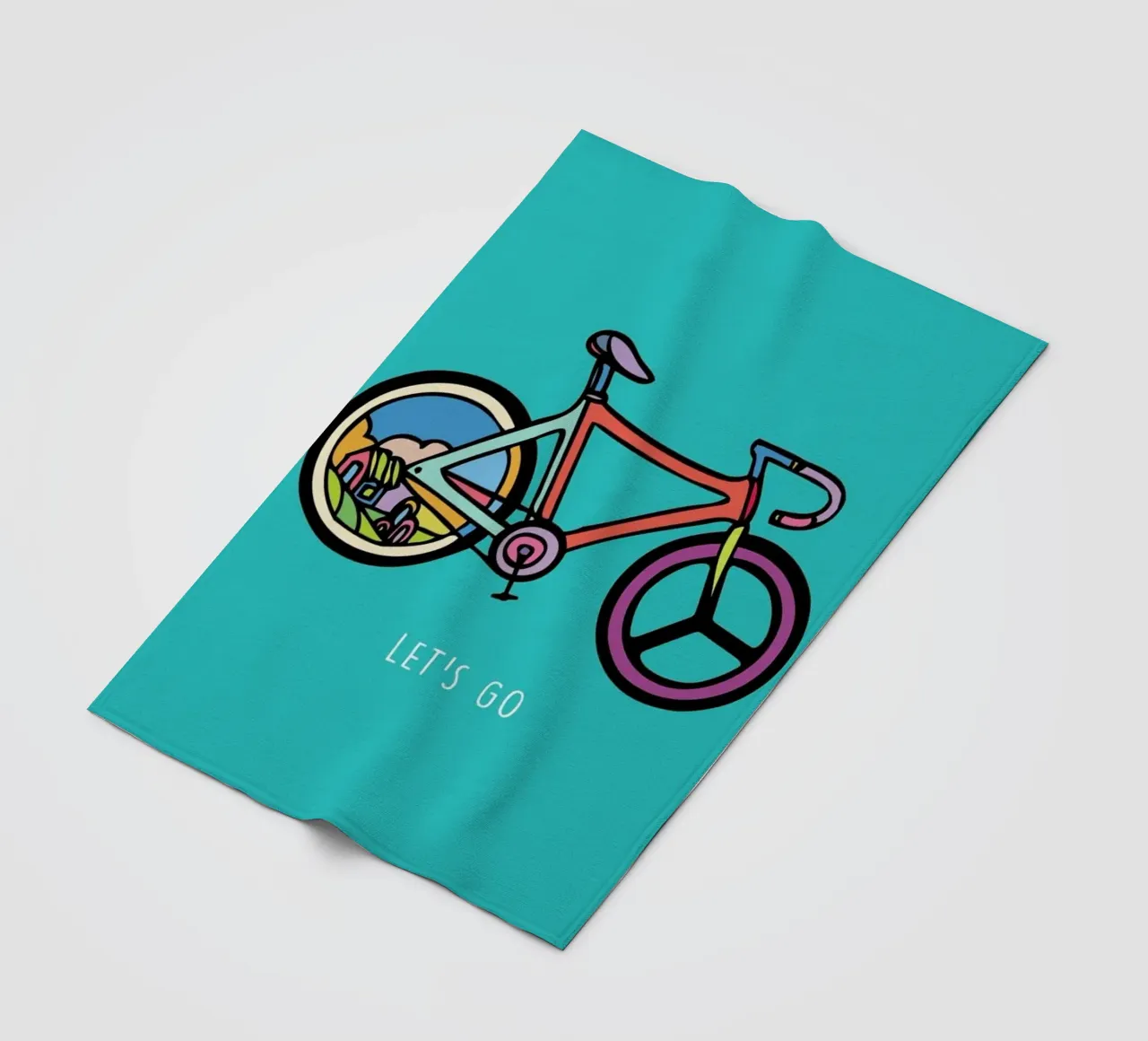 Let's Go fleece blanket by Ninhol