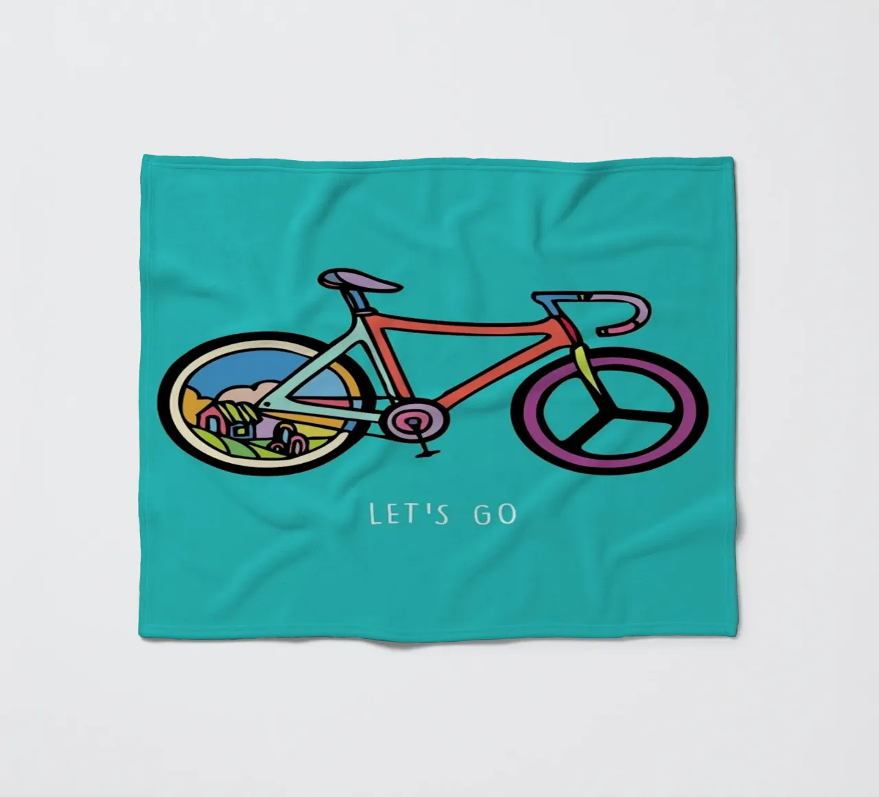 Let's Go fleece blanket by Ninhol