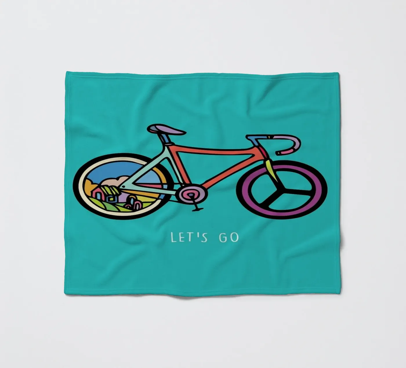 Let's Go plaid polaire de Ninhol