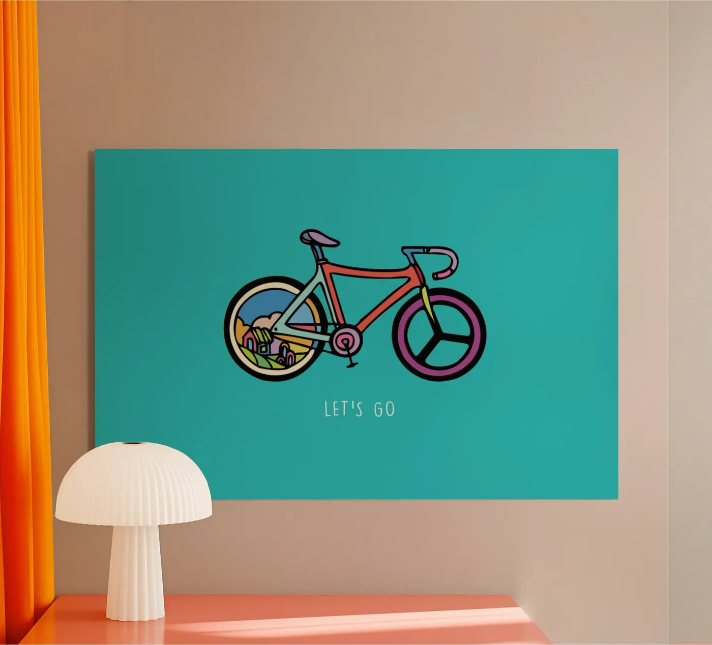 Let's Go acryl van Ninhol