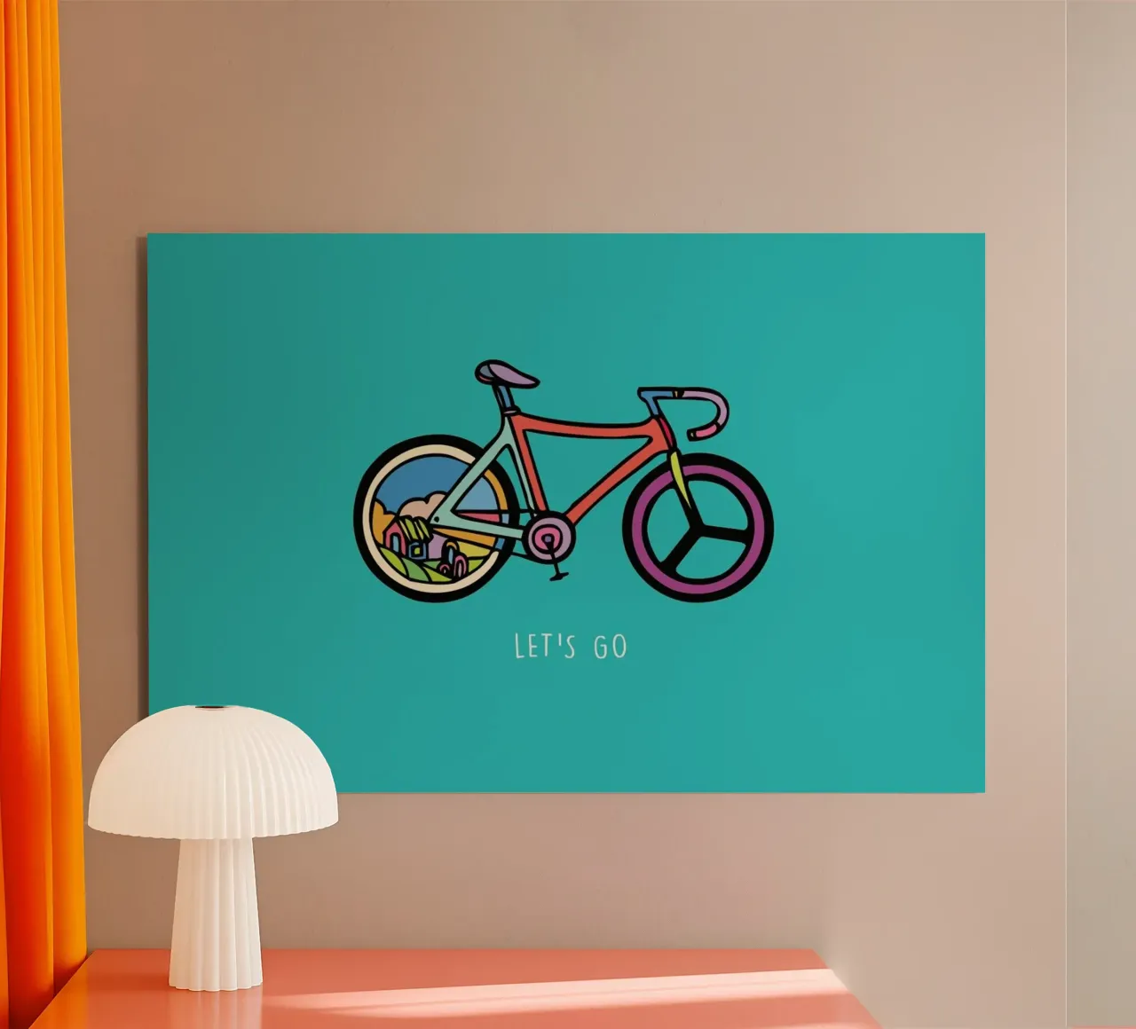 Let's Go alluminio dibond da Ninhol