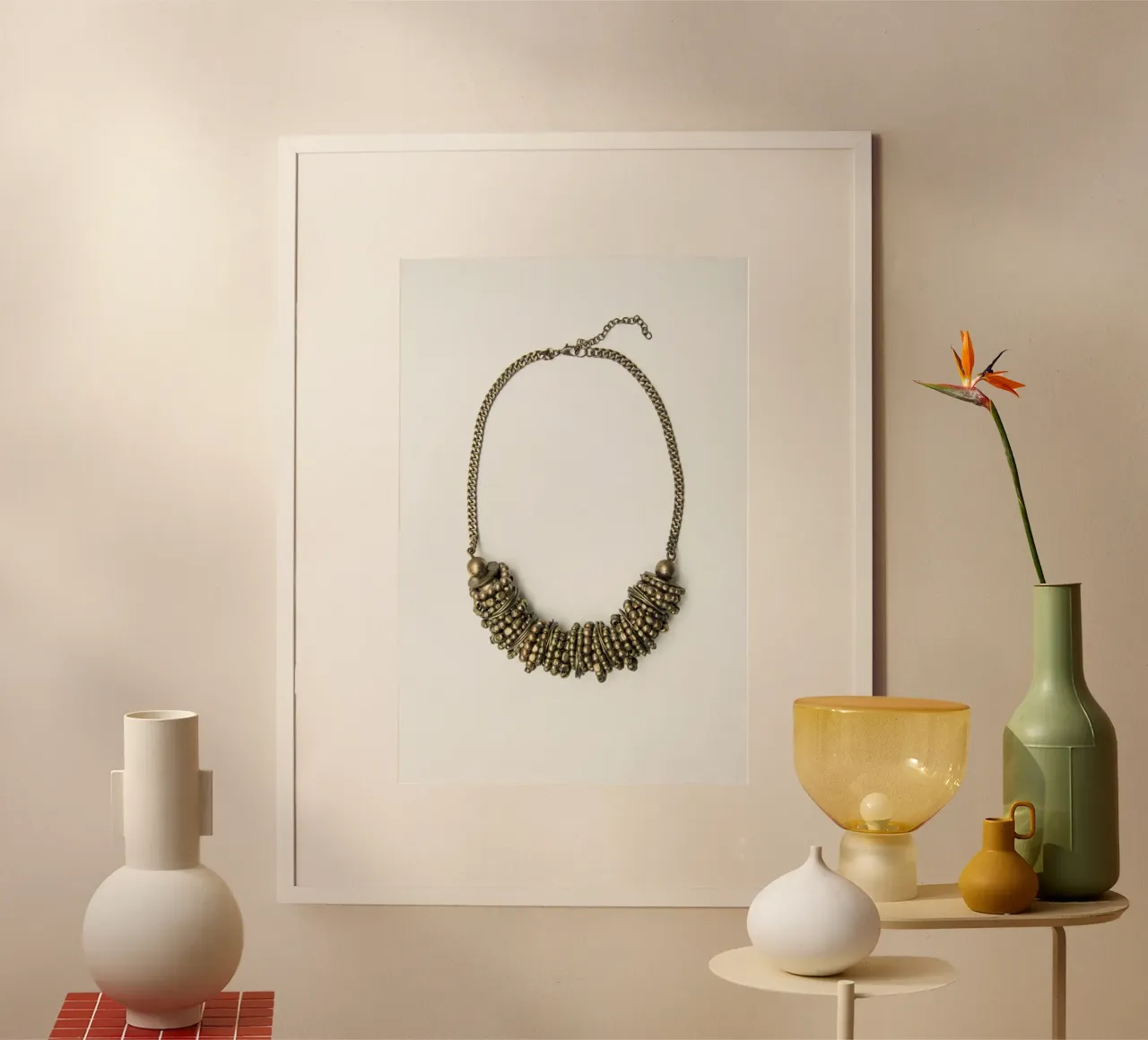 Collana mongola poster con telaio in plastica da Teresa André