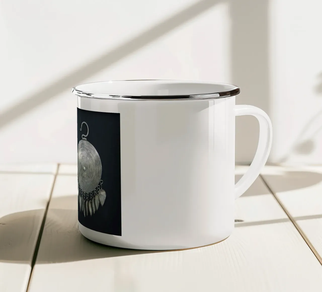 Orecchini mongoli tazza in smalto da Teresa André