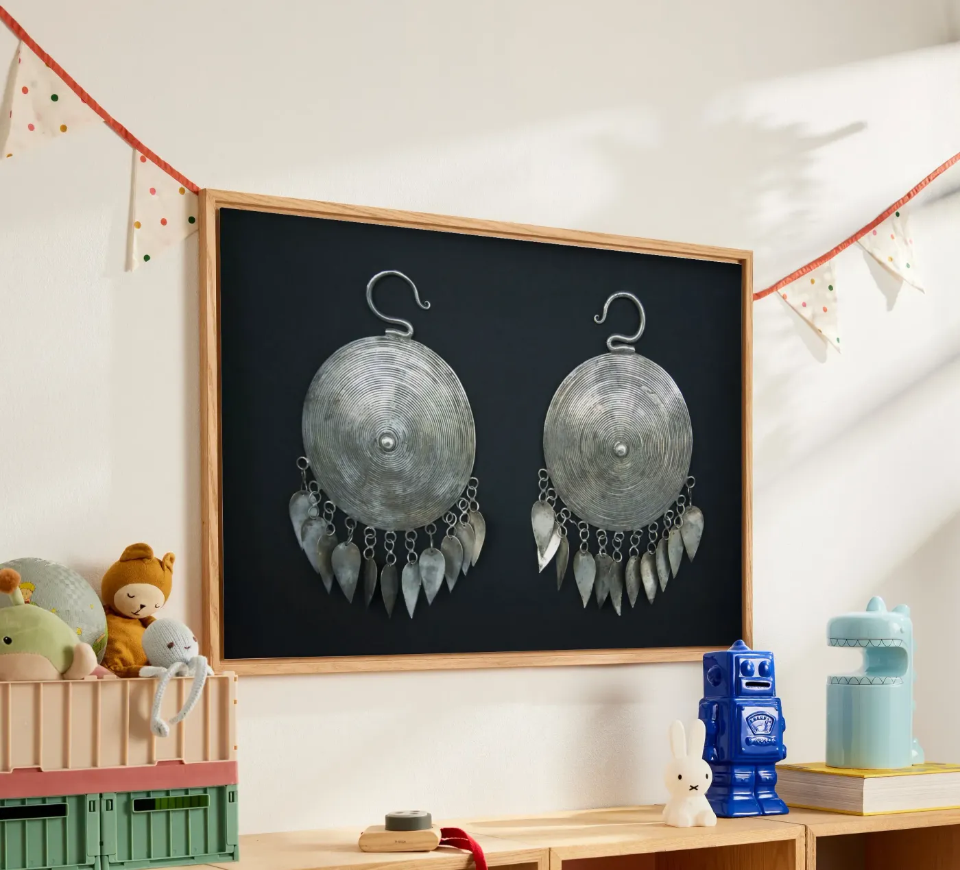 Mongolian earrings Acryl-Glas von Teresa André